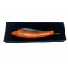 Navaja Negra Mango de Madera Eurostil Barber Profesional
