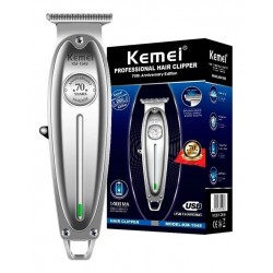 Kemei Kit Corta Pelo Trimmer Metal 1949 + Afeitadora Shaver 2024