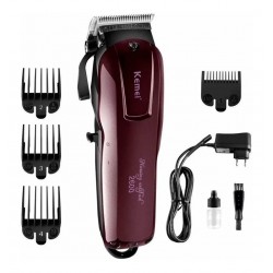Kemei Kit Cortadora Pelo 2600 + Patillera 1949 + Afeitadora 3382