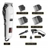 Kemei Kit Cortadora Pelo 809a + Patillera 1949 + Afeitadora 1102