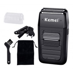 Maquina Cortadora De Pelo + Afeitadora Profesional Kemei Kit