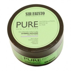 Sir Fausto Pure Hybrid Mousse Cera Detox Volumen Mate 100ml