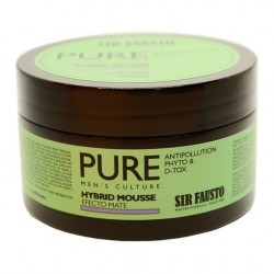 Sir Fausto Pure Hybrid Mousse Cera Detox Volumen Mate 100ml