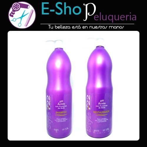 Shampoo + Mascara Ph Acido Con Proteína De Seda X 1800ml 722