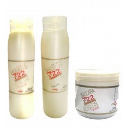 Kit Shampoo + Enjuague + Mascara Reparación Cabello Dañado 722
