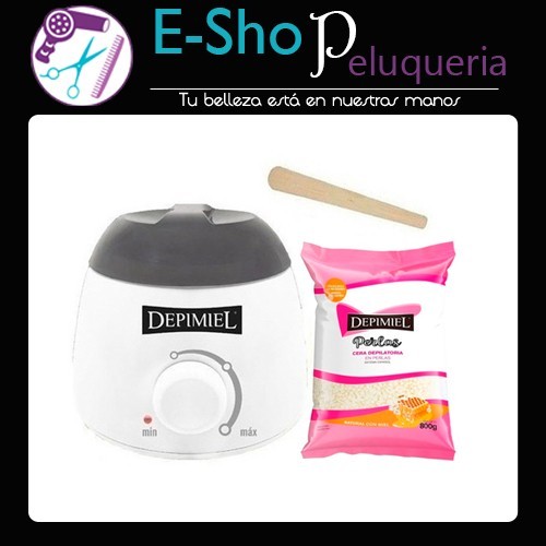 Calentador de Cera Depimiel x 800grs + 800grs Cera Depilatoria Kit