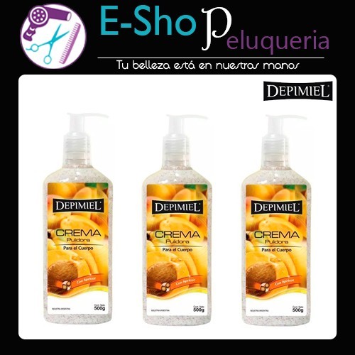 Depimiel Crema Exfoliante Pulidora Post Depilación 500gr Kit x 3 Unidades