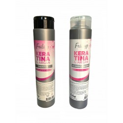 Kit Shampoo Y Acondicionador Keratina Argan Frilayp X 370ml