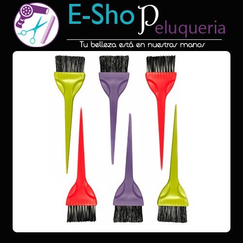 Pincel Tintura Grande Peluqueria Kit X 6 Unidades Eurostil