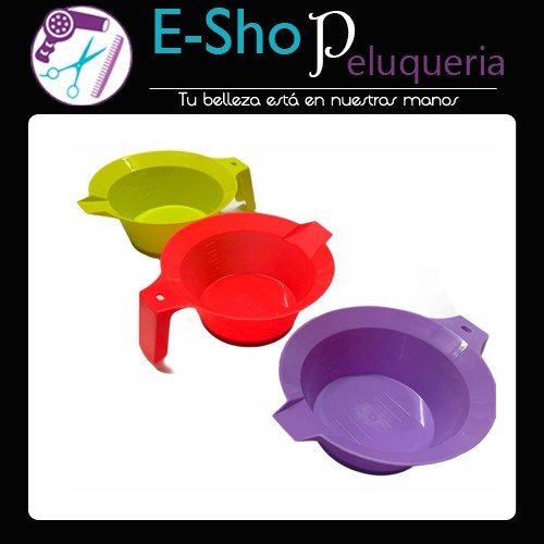 Bols Graduado Con Asa Peluqueria Tintura 250cc Kit X3 Unidades