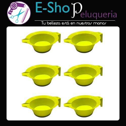 Bols Graduado Con Asa Peluqueria Tintura 250cc Kit X6 Unidades