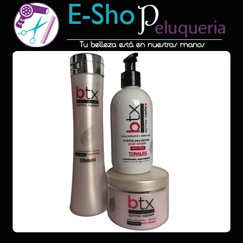 Kit Shampoo + Mascara Capilar x 250ml + Crema Para Peinar Post Alisado Tonaleg