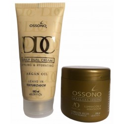 Kit Crema De Peinar Argan  X 180 Ml + Máscara de Argán 250ml Ossono