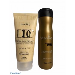 Kit Crema De Peinar Argan  X 180 Ml + Shampoo de Argán 270ml Ossono