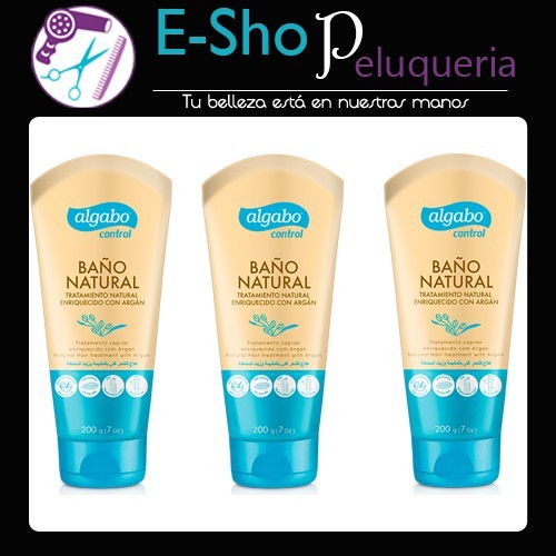 Kit 3 Baños De Crema Nutrición Algabo Natural De Argan X 200grs
