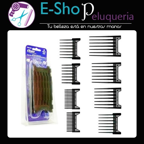 Set Peine Guia Alza Oster 8 Piezas Cortadora Pro Power 606