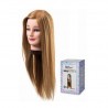 Cabeza De Practica Pelo Sintetico Largo 55cms + Soporte Eurostil