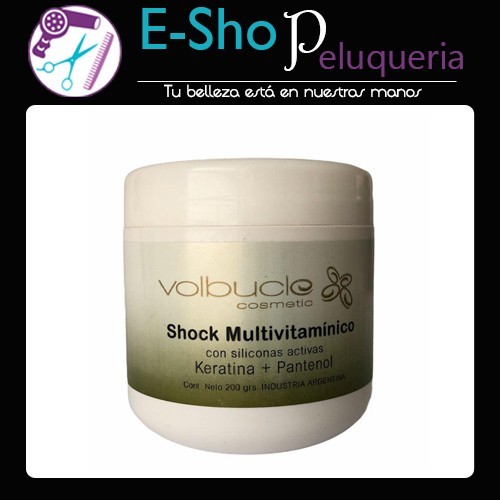 Shock Multivitaminico Volbucle 200grs Keratina + Pantenol
