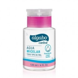 Agua Micelar Algabo Todo Tipo De Piel Con Dosificador 120 Ml Kit x 3u
