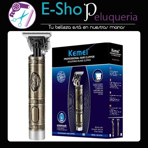 Maquina Patillera Trimmer Kemei Km-1974a Buda Profesional