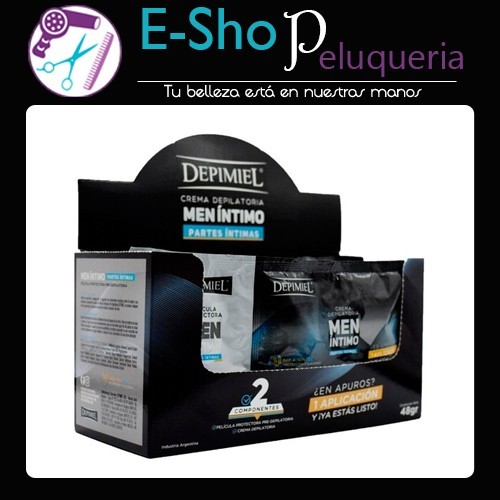 Pack Crema Depilatoria Hombre Depimiel Men Intimo 10 Sobres
