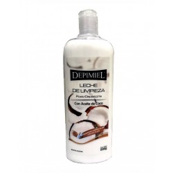 Leche De Limpieza Post Depilacion Con Aceite De Coco x 500ml Depimiel