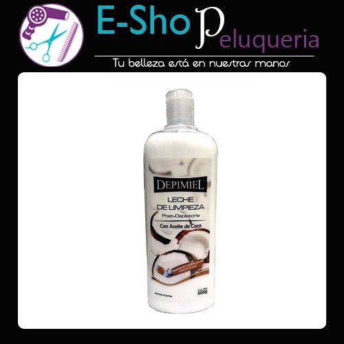 Leche De Limpieza Post Depilacion Con Aceite De Coco x 500ml Depimiel