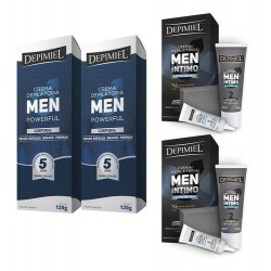 Kit 2 Crema Depilacion Hombre Corporal +2 Parte Intimas Depimiel