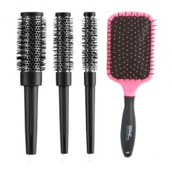 Kit X 4 Cepillos De Brushing Profesional Eurostil Termicos
