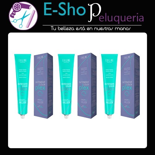 Tintura Profesional Exiline Intensive Color Plex X 60grs Kit x 3U