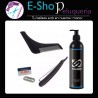 Kit De Afeitado De Barba Peine Gel Navaja Saloon Plus