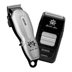 Cortadora De Pelo Black Sam + Afeitadora Bucanero Eurostil Kit