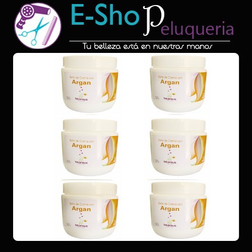 Baño De Crema De Argan Belanova 500 Grs Kit X 6u