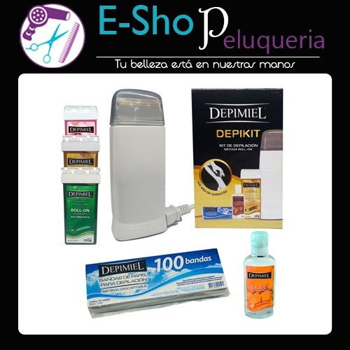 Kit Derretidor Depimiel Depikit + 3 Cera Roll On 100 Bandas