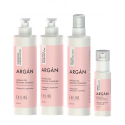 Shampoo + Balsamo + Aceite Serum + Bifase Kit Argan Oil Exiline