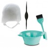 Kit Gorro de Silicona Dompel Reflejo Mechas Claritos + Bowl + Pincel