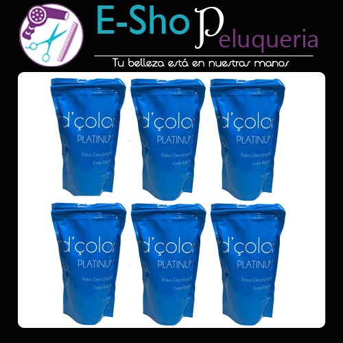 Polvo Decolorante Platinum X700grs Blanco Extra Rapido Kit X6u