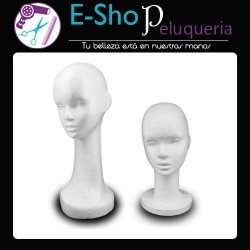 Cabezas Telgopor Kit Corta Y Larga Ideal Posa Pelucas