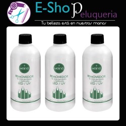 Kit 3 Removedor Para Esmalte Uñas Semipermanentes Meline X 500ml