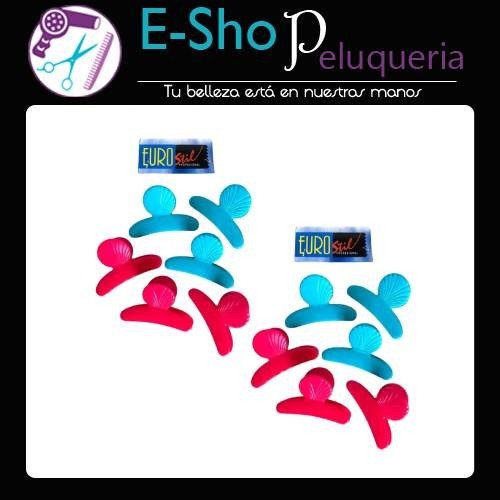 Ganchos de plastico x12 unidades Cod 50089 EUROSTIL