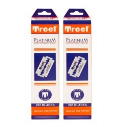 Kit 40 Cajas De Filos Treet Platinum Navaja Afeitar Barbero