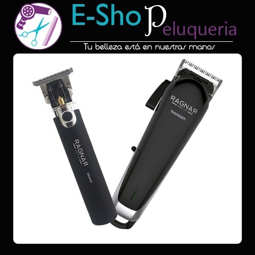 Maquina De Corte Inalambrica Eurostil Ragnar Thunder + Patillera Trimmer Drake Kit