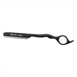 Navaja Negra Con Protector Barber Line Eurostil Barberia