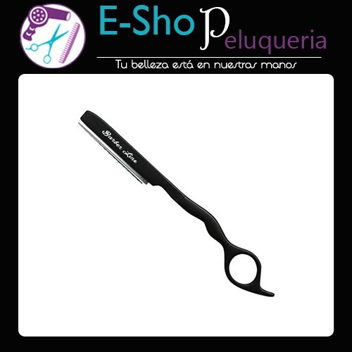Navaja Negra Con Protector Barber Line Eurostil Barberia