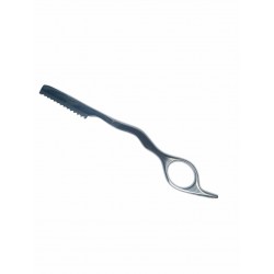 Navaja de Acero Inoxidable Eurostil 6417 + 10 Filos Feather Kit