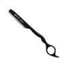 Navaja Negra de Corte Barber Line Eurostil 6420 + 10 Filos Feather Kit