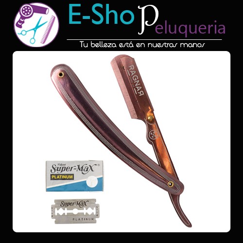 Navaja Barbero Ragnar Cobre Navajin Barber Eurostil + Filos