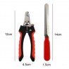 Alicate Corta Uñas Mediano 13 Cm + Lima Mascotas