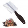 Peine Doble Metálico Para Mascotas Acero Inox