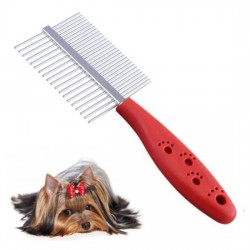 Peine Doble Metálico Para Mascotas Acero Inox